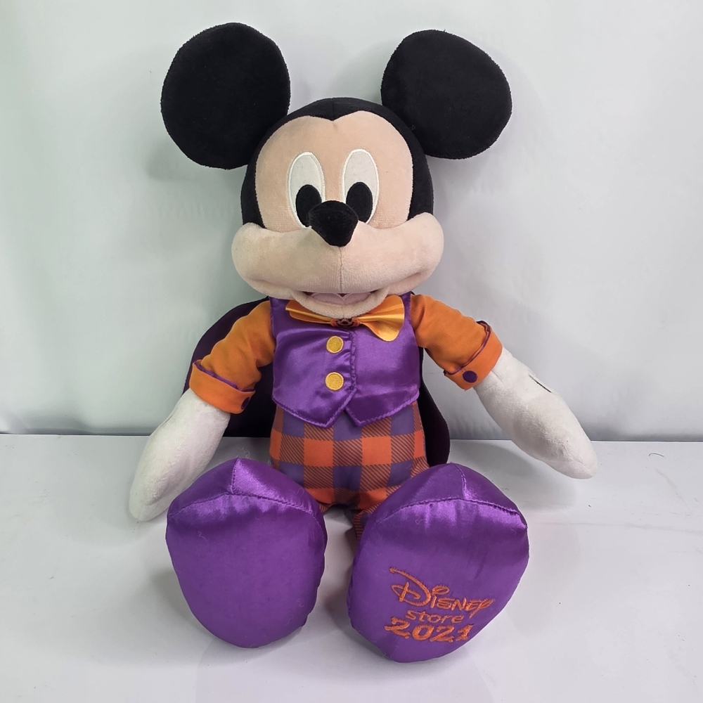 Disney Store Mickey Mouse Plush Doll Stuffed Toy Halloween 2021 15".
